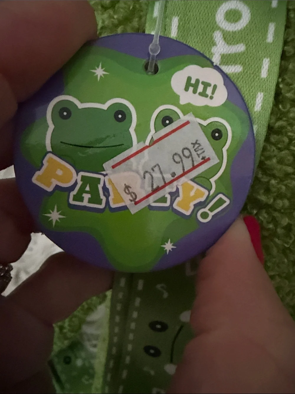 Green Plush Frog Backpack Stuffed Animal